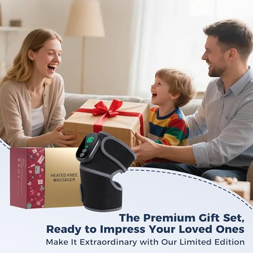 HOMRELEXA Cordless Heated Knee Massager, Knee Heating Pad, Gift Box Edition - color: Gift Box Edition 1pc