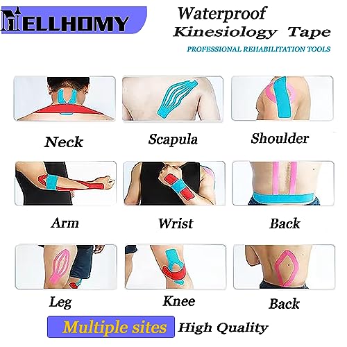 Latex-Free Kinesiology Tape - 40 Precut Strips for Joint & Muscle Pain - color: Black, size: 40PCS