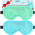 BeeVines Gel Eye Mask, Cooling Ice Masks for Puffy Eyes (Blue & Green) - color: 003 Blue & Green