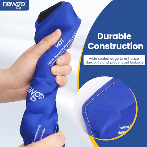 NEWGO Bundle of Shin Splint Ice Pack and Ankle Ice Pack Wrap