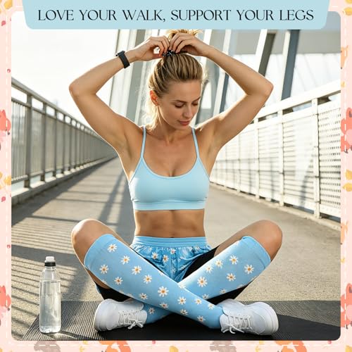 6 Pairs Compression Socks for Women Men - color: Animal