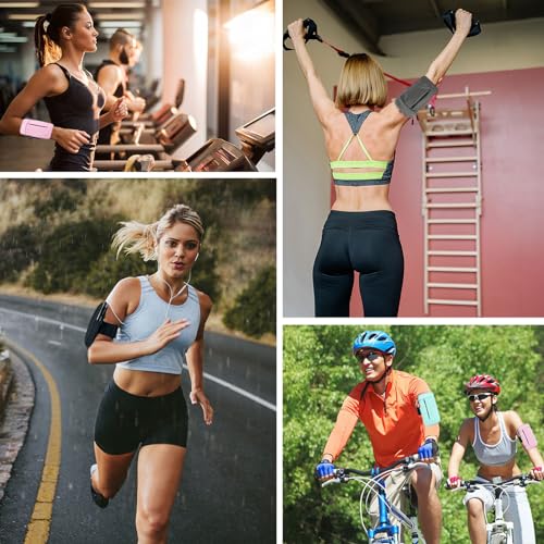 Phone Holder for Running Armband Cell Phone Holder for iPhone 11 12 13 14 15 16e 16 17 Pro Max Xs Xr X 8 Plus Mini Galaxy Ultra Note Pouch Women Men Kids,Exercise Workout Arm Bands Bag Sleeve - color: 06-Blue