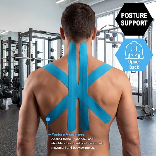 MED PRIDE Kinesiology Tape Roll 2 in x 16.4 ft,Breathable,Latex-Free,Blue - color: Blue