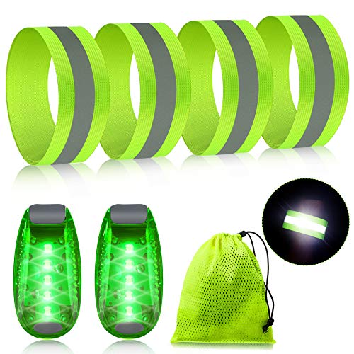 Sumind Reflective Running Gear Set for Woman Men Wrist Arm Ankle