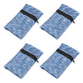Wrist Pouch Wrist Wallet Wristband with Zipper Sports Sweatbands - color: Blue