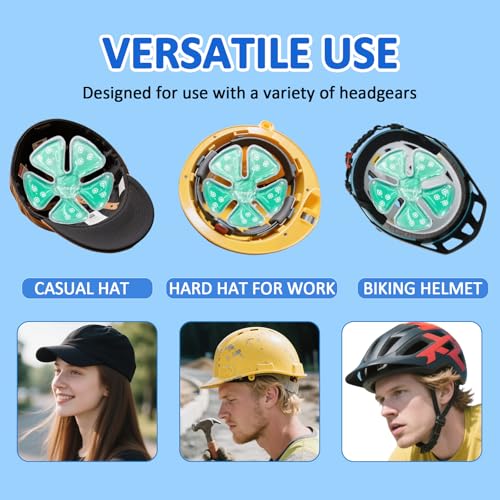 Head Gel Ice Pack, Helmet Ice Pack, Used for Catcher Helmets, Outdoor Sport, Equestrian Riding, Operation On The Head, Relieve Summer Heat and Keep Cool (2 Count) (Blue) (Cyan) - color: Cyan