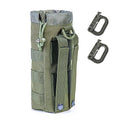 Upgraded Sports Water Bottles Pouch Bag, Tactical Drawstring Molle Water Bottle Holder Tactical Pouches, Travel Mesh Water Bottle Bag Tactical Hydration Carrier - color: Army-1Pack