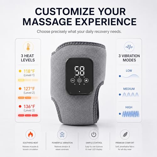 2 Pack Foot & Ankle Massager with Heat & Vibration