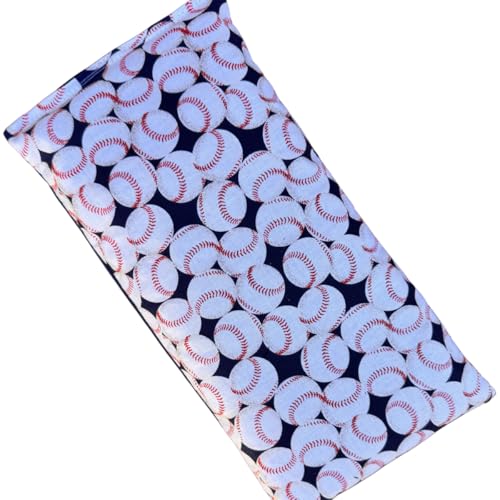 Microwavable Heating Pad, Hot Cold Pack for Sore Muscles, Back Pain, Cramps, Sports Injury (Baseball, Large- 12" x 6") - size: Large- 12" x 6", style: Baseball