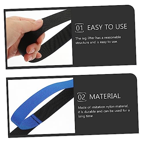 Healifty Leg Lifter Strap Blue Imitation Nylon 104.00X2.60X0.20cm - color: Blue