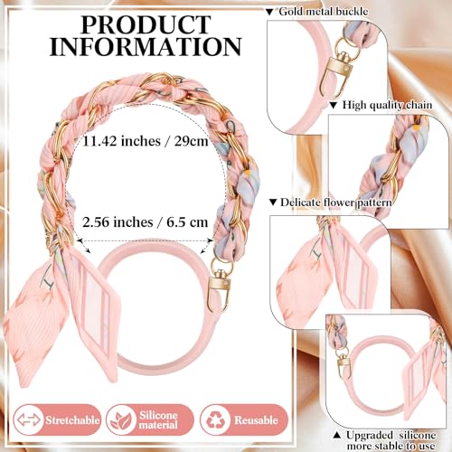 SiliFine Silicone Tumbler Strap Holder with Sling, Carrier - color: Striped Pink