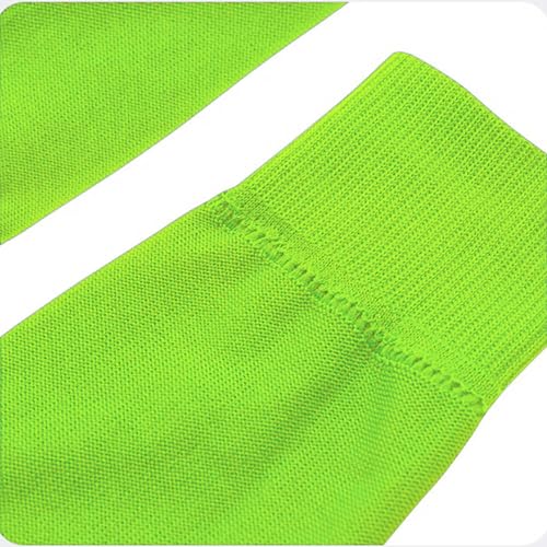 COUVER Unisex Long Leg Compression Sleeves - color: Neon Green - Overknee, size: Medium