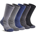 Running Hiking Socks for Women Compression Athletic Crew Socks - color: Blue/Gray/Black, size: 5-8