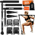 KUTIZE Pilates Bar Kit with Resistance Bands, Pilates Equipment, Multifunctional Pilates Bar for Women & Men, Pilates kit for Hip, Back, Arm, Full-Body Workouts, Home Gym Strength Training Equipment - style: Black