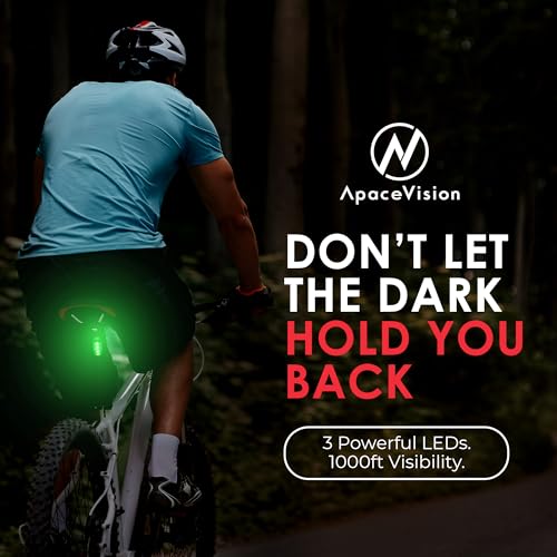 EverLightFX USB Rechargeable LED Safety Light 2 Pack, Clip On Strobe Light - color: Green