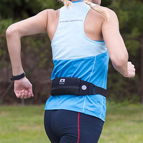 Nathan 5K Runner's Waist Pack, Nathan Running Belt Essentials for Women and Men | Smartphone Storage | Adjustable | Reflective - color: Very Berry