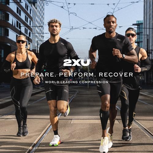 2XU Unisex X Compression Calf Sleeves - color: Black/Black, size: Medium
