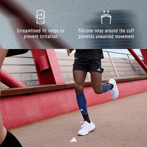 adidas Compression Calf Sleeve - color: Royal, size: Large-X-Large