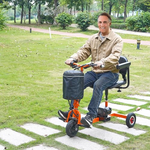 VEVOR 2025 Upgraded Lightweight Mobility Scooter for Adults & Seniors,50lb Foldable, FAA & Cruise Approved with 12 Mile Range & Removable Battery. Supports 330lbs