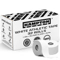 Hampton Adams Athletic Tape Multi Pack, Sports Medical Grade, Easy Tear - color: White (32 Pack)