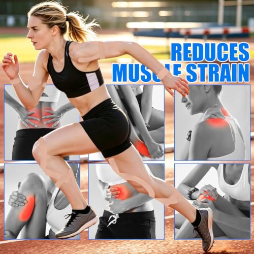 3 Rolls Wide Kinesiology Tape, Waterproof, 4" x 5.5yd, Light Beige - color: Light Beige - 4in