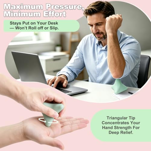 Manual Trigger Point Massager Ball–Deep Tissue Massage Tool - color: Mint Green