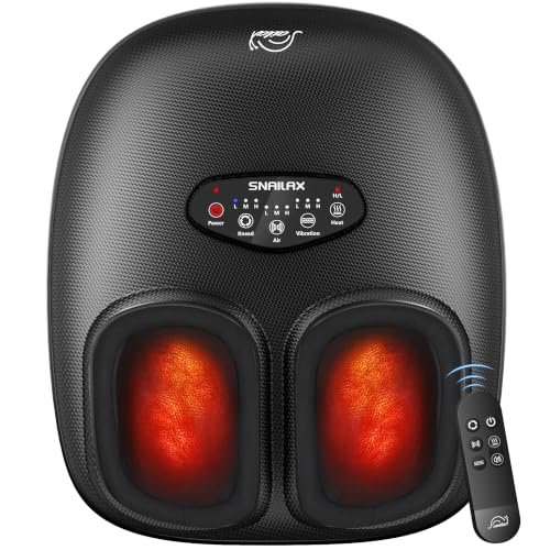 Snailax 4-in-1 Foot Massager with Heat 2026 Upgraded FSA Eligible Item - color: A.black