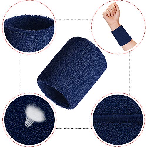 WILLBOND Wrist Sweatbands - color: Navy