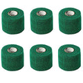 Powerflex Stretch Athletic Tape - 6 Rolls - color: Green, size: 2" x 6 yds