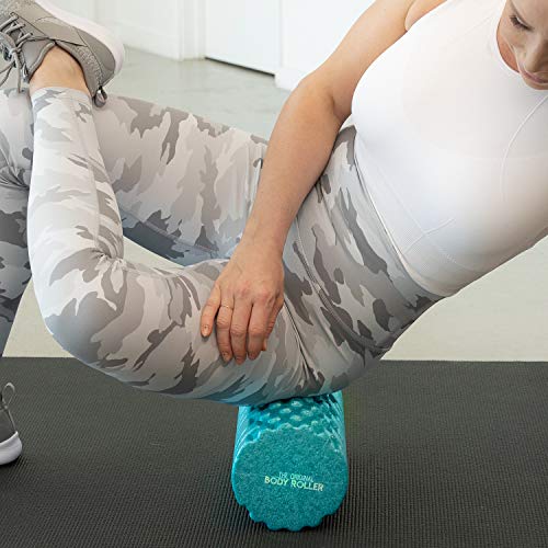 The Original Body Roller - High Density Foam Roller Massager for Deep Tissue Massage of the Back and Leg Muscles - Self Myofascial Release of Painful Trigger Point Muscle Adhesions (Turquoise) - color: Turquoise