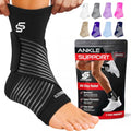 Sleeve Stars Ankle Brace Men & Women Support (Single/S:9"-10"/Black) - color: Black, size: Small