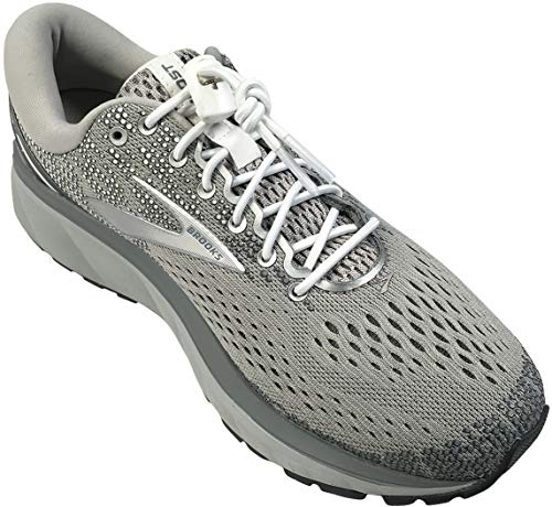 IBUNGEE LACES (Elastic No Tie Shoelaces (Made in the USA) - color: White, size: 22-inch