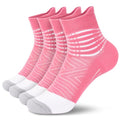 IRAMY Compression Ankle Support Socks Women - Wicking, Cushioned Athletic, Plantar Fasciitis Relief 2/3/6 Pairs - color: Pink(2 Packs), size: Medium