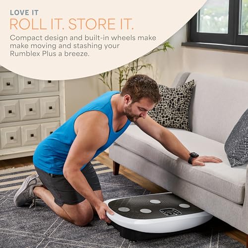 Lifepro Rumblex 4D Vibration Plate Exercise Machine with 7 Training Modes - color: White, size: Plus