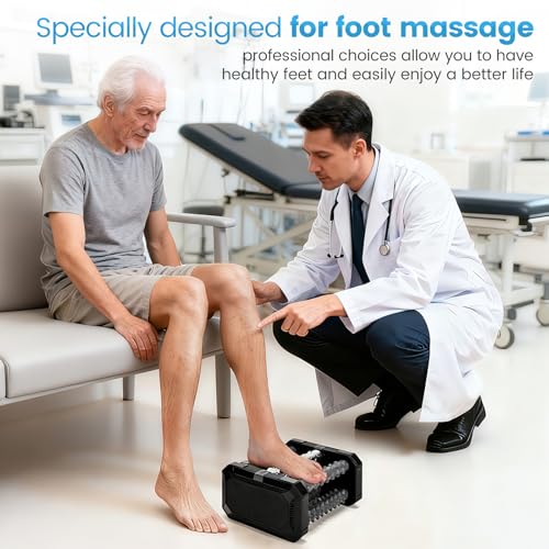 Plantar Fasciitis Relief Foot Roller Massager, Cold Therapy & Reflexology