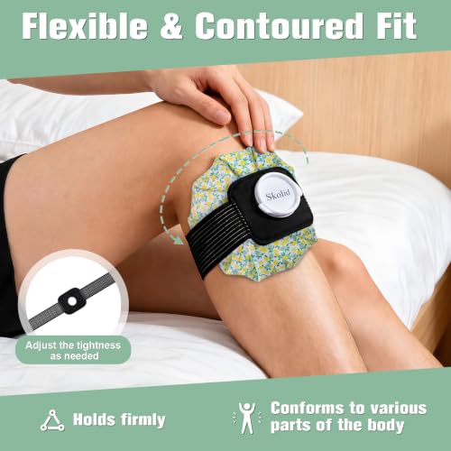 Ice Packs for Injuries Reusable, 3 Sizes, Lemon - color: Lemon