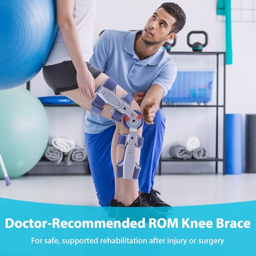 KD Post Op Hinged ROM Knee Brace for ACL, MCL, PCL & Arthritis Recovery