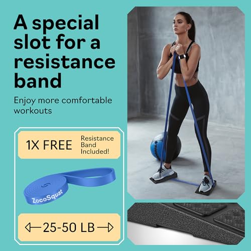 Squat Wedge Block Set of 3/5 - 960 LBS Capacity - Slant Board for Calf Stretching with 5 Stackable Angles - Calf Stretcher Slant Board - Workout Equipment - EPP Material for Exercise Equipment & Physical Therapy - color: Black&Gray