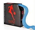 FlexU Kinesiology Tape - Blue, Bulk Pack (140 Pre-Cut 2"x10" I-Strips, 35m) - Sports Athletic Tape for Runners, Crossfit & Gym - Waterproof, Latex-Free - color: Blue Pre-cut