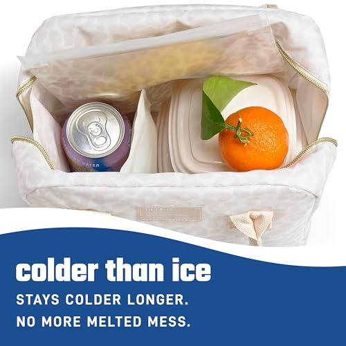 Fit & Fresh Cool Coolers Soft Ice Packs for Lunch Bags & Coolers, 2pk - color: Ivory Feline Fine (2 Pack)