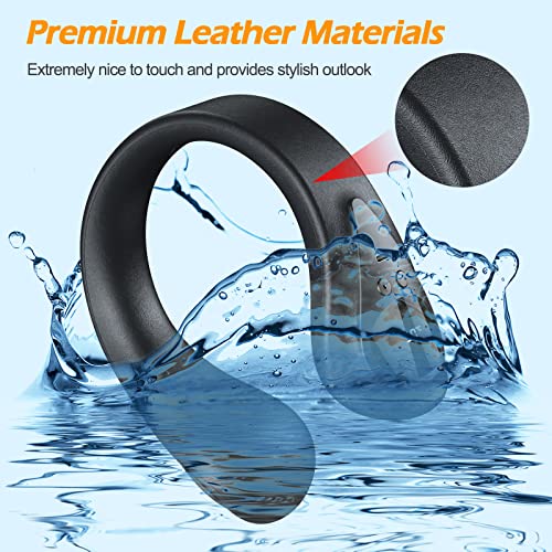 JODNO Portable Neck Warmer Rechargeable, Soft Leather Cordless Neck Heater Wrap Graphene Heated Scarf with 12 Heat Levels, Hand Warmers Electric Heating Pad for Pain Relief, Warm Gifts for Women Men