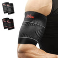 Bicep Tendonitis Brace for Pain Relief, Bicep Compression Sleeve - color: Gray-Black, size: Small