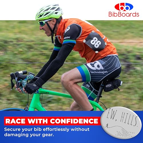 BibBoards bibSNAPS Race Bib Clips, Ew, Hills, 4 Pack - color: Ew Hills