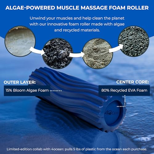 Oceanfoam x 4ocean Roller – Limited Edition Muscle Roller for Back Pain