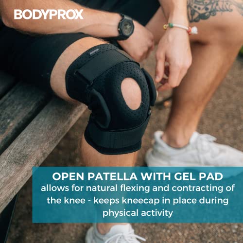 Bodyprox Hinged Knee Brace for Men and Women, Knee Support for Swollen ACL, Tendon, Ligament and Meniscus Injuries - size: Small (Pack of 1)