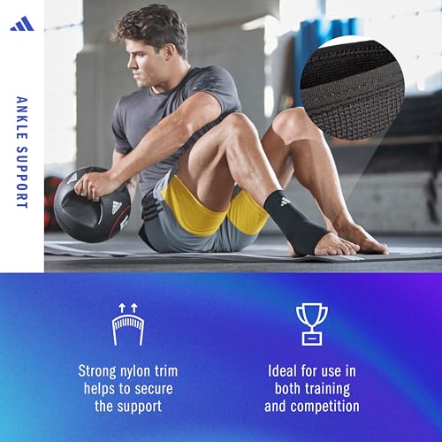 adidas Ankle Support Compression Sleeve - Sports and Fitness - X-Large - size: X-Large, style: adidas Ankle Support