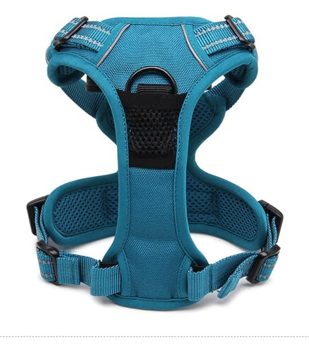 TRUE LOVE Adjustable No-Pull Dog Harness Reflective Vest, Blue, XS - color: Blue, size: XS