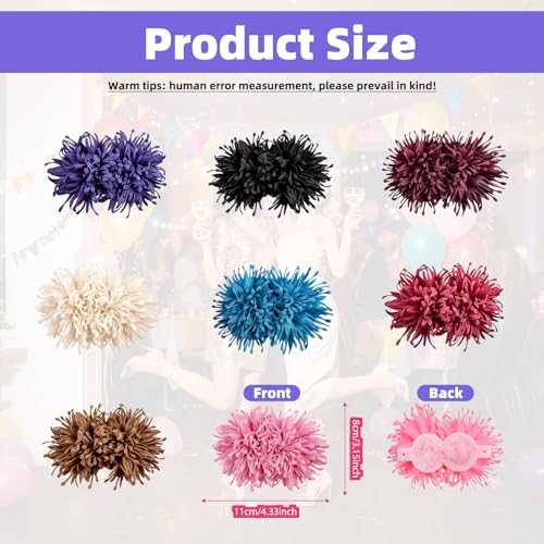 16 Pcs 3D Flower Shoe Clips, 8 Colors Flowers Shoe Buckles