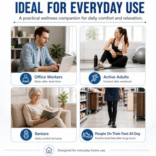 Cordless Air Compression Foot and Ankle Massager with Heat, 1 Pack - color: Black-1pc