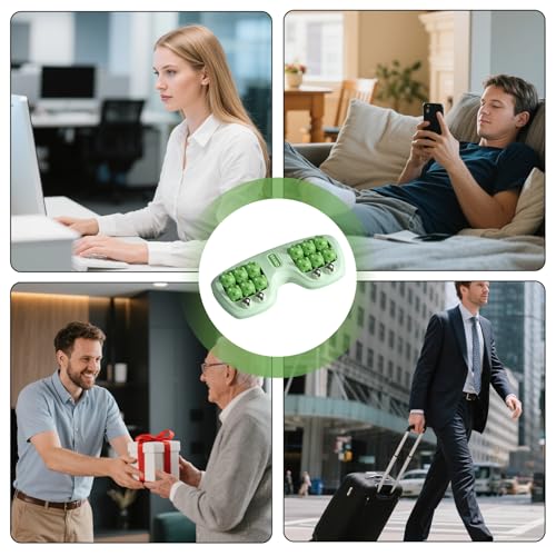 Foot Massager Roller,Foot Massage Roller,Foot Roller Massager Plantar Fasciitis For Pain Relief, Stress Relief And Improved Circulation, Portable Reflexology Tool For Home And Office Use(green) - color: Green